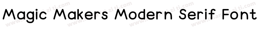 Magic Makers Modern Serif Font字体转换